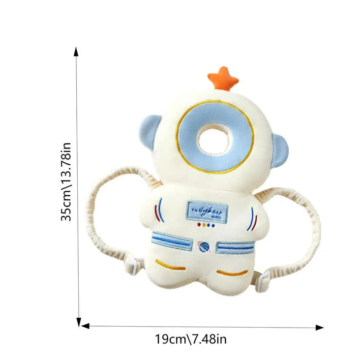Cartoon Baby Head Protection Pillow - Breathable anti fall hat suitable for young Kids Learn Walk Back Cushion head protection