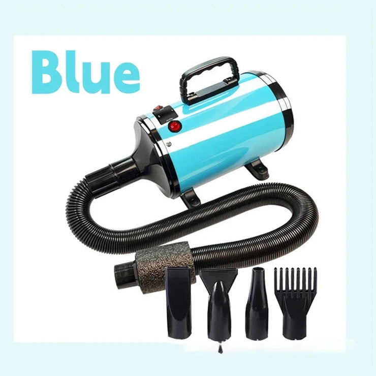 Dog Hair Dryer Pet Grooming Dryer 2-in-1 Smart Silent Dog Hair Dryer with High Power Negative Ions Sorting and Rinse Dogs