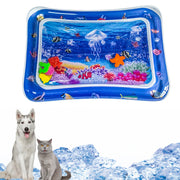Water Sensory Play Mat Toy Thickened Inflatable Water Mat For Cat And Dog Water Sensor Mat Water Sensory Playmat With Fish Sea