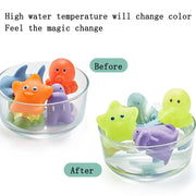 Baby Bath Toys Bathtub Colorful Toys Waterproof Bath Toys for Toddler Infant Boys Girls 0~3years Gift