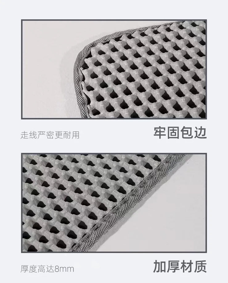 EVA Double Layer Cat Litter Pad Waterproof Non-slip Sand Basin Filter Kitten Dog Washable Easy Cleaning Pet Accessories