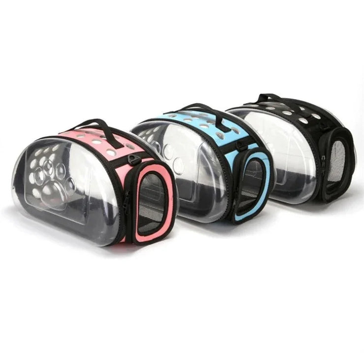 Pet Shoulder Crossbody Bag  Breathable and Portable Pet Outing Cat Backpack Outdoor Travel Handbag, Small Dog Folding Bag