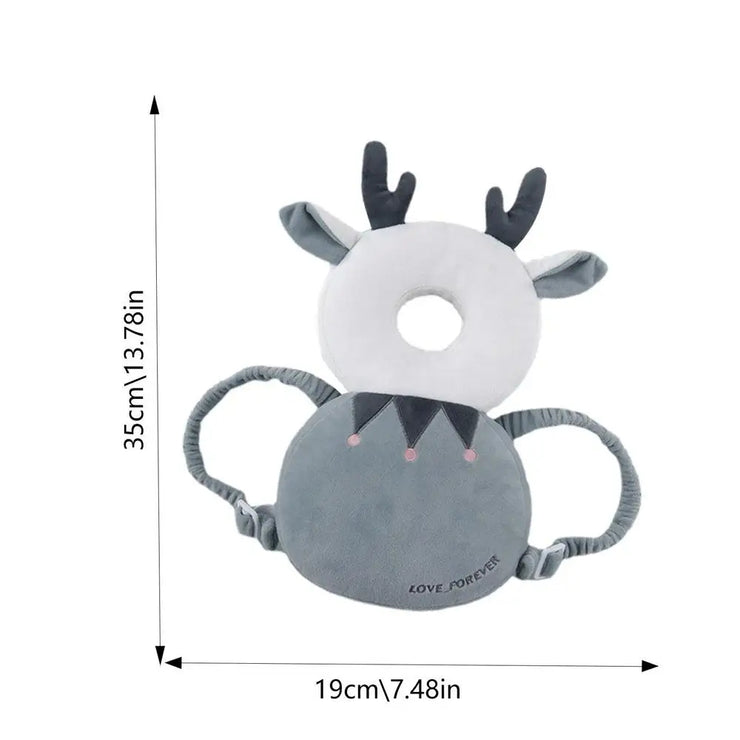 Cartoon Baby Head Protection Pillow - Breathable anti fall hat suitable for young Kids Learn Walk Back Cushion head protection