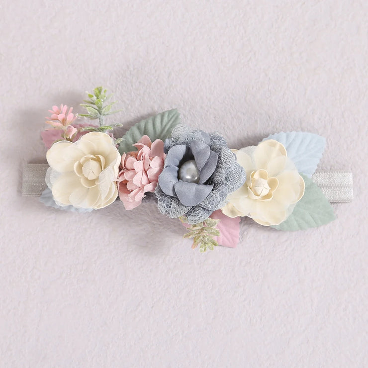 Baby Headbands for Toddlers Infant Beautiful Artificial Flowers Hair Bands for Baby Girls Sweet Cute Head Bands Hair Accessories