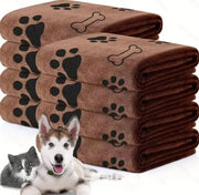 Dog Towel Drying Dog Cat Pet Towel, Puppy Microfiber Quick-drying Dog Claw Bath Towel, Pet Bath Products Absorbent Medium Dogs
