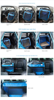 Pet Car Handy Gadget Dog Car Safety Seat Car Kennel Cage Cat Car Rear Seat Car Pet Mat