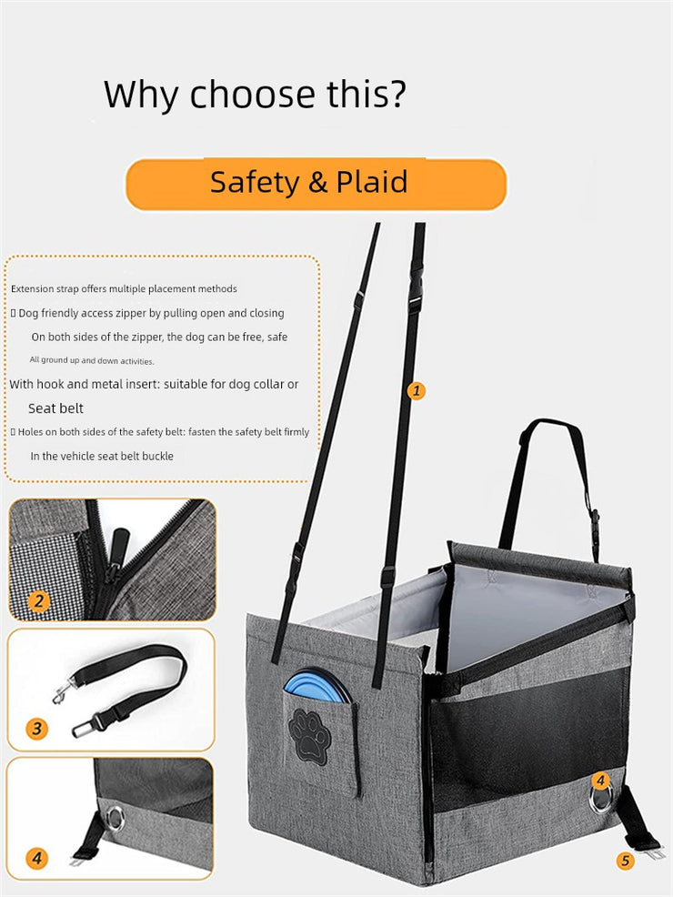 Pet Car Handy Gadget Small and Medium-Sized Dogs Front and Rear Dog Kennel