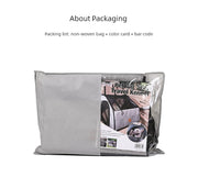 Portable Foldable Pet Car Carrier Double Fixed Three-Door Dogs and Cats Car Seat Car Mat Removable and Washable