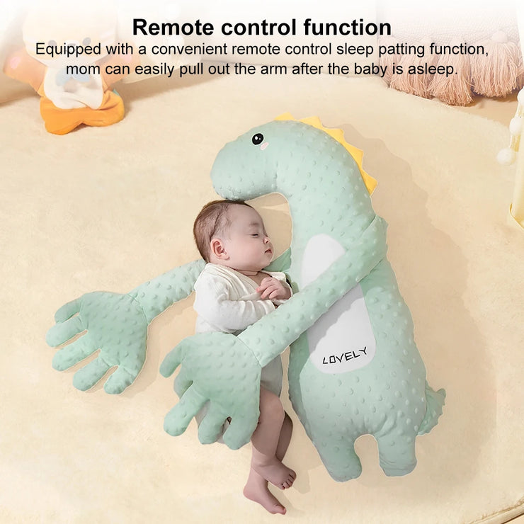 Baby Sleeping Patting Doll Pillow Soothing Electric Palm Baby Pillows Newborn Protector Sleep Nursing Pillow Animals Calming Toy