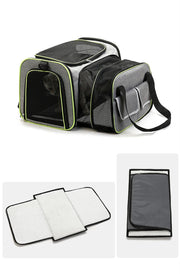 Pet Bag 1PC Cats and Dogs Chest Breathable Folding Portable Trolley Double Shoulder Handheld Crossbody Outdoor Bag Pet Products