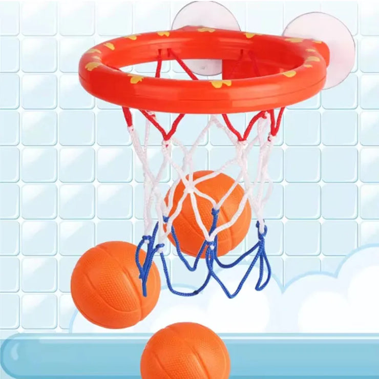 Baby Bath Toy Toddler Boy Water Toys Bathroom Bathtub Shooting Basketball Hoop with 3 Balls Kids Outdoor Play Set Cute Whale