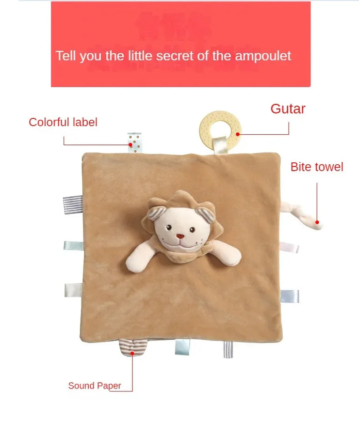 New Baby Toys 0-1 Year Old 2-year-old Hand Puppet Newborn Comfort Cloth Baby Comfort Doll Plush Toy Children's Hand Puppet Plush