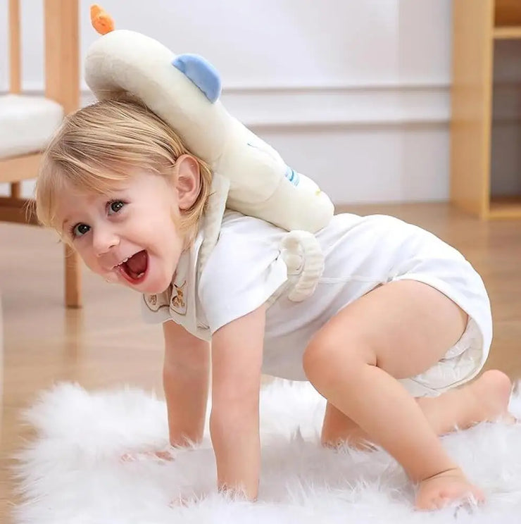 Baby Head Protector Backpack Baby Backpack Head Protection Pillow with Bb Alarm Lightweight Adjustable Baby Fall Pillow Backpack