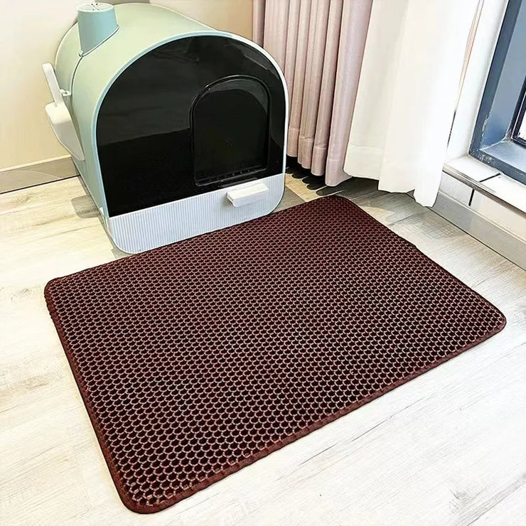EVA Double Layer Cat Litter Pad Waterproof Non-slip Sand Basin Filter Kitten Dog Washable Easy Cleaning Pet Accessories