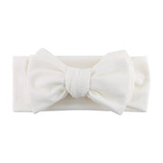 Solid Ribbed Cotton Baby Headband Big Bow Double Layers Knotted Headwraps Newborn Boys Girls Elastic Hair Bands Accessories