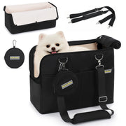 Pet Carrier Pack Cat Corssbody Bag Outgoing Travel Dog Carry on Handbag with Removable Liner Holds for Cats and Small Dogs