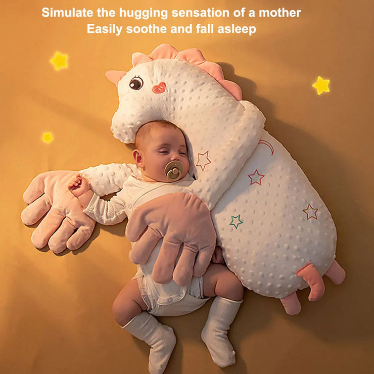 Baby Sleeping Patting Doll Pillow Soothing Electric Palm Baby Pillows Newborn Protector Sleep Nursing Pillow Animals Calming Toy