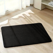 Double-layer EVA cat litter mat, splash-proof mat, cat litter basin filter and water leakage control sand pad, washable, easy