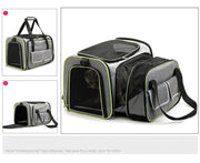 Pet Bag 1PC Cats and Dogs Chest Breathable Folding Portable Trolley Double Shoulder Handheld Crossbody Outdoor Bag Pet Products