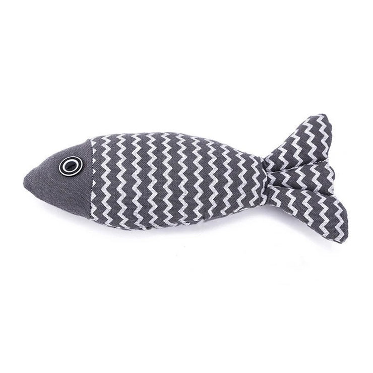 Cat for toy self high boredom resistant bite clean teeth linen fish grinding teeth fun cat toy simulation fish toy pet supplies