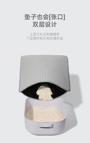 EVA Double Layer Cat Litter Pad Waterproof Non-slip Sand Basin Filter Kitten Dog Washable Easy Cleaning Pet Accessories