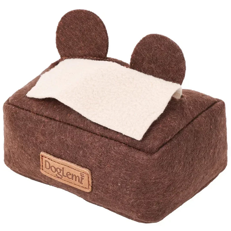 Interactive Treat, Feeder, Pet Toys, Nosework Training, Sniffing,Tissue Box Snuffle Toy for Cats Dogs