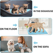 Pet Ice Silk Mat Dog Mat Summer Cool Mat Cooling Breathable Cat Cool Mat Cooling Supplies Dog Pet Mat For Cat Washable