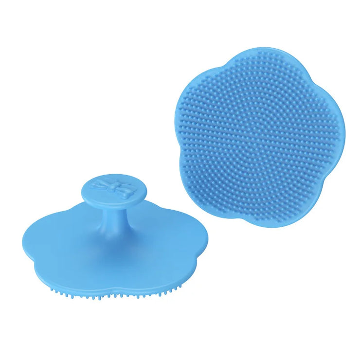 Baby Hair Brush Cute Infant Fetal Head Fat Cleaning Silicone Brush Newborn Soft Hair Comb Head Massager for Baby Care Accessorie