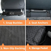 Pet Car Basket Co-pilot Cat Safety Seat Litter Pet Dog Waterproof Dirt-proof and Bite-proof Car Cushion Car Seat Artifact
