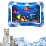 Water Sensory Play Mat Toy Thickened Inflatable Water Mat For Cat And Dog Water Sensor Mat Water Sensory Playmat With Fish Sea
