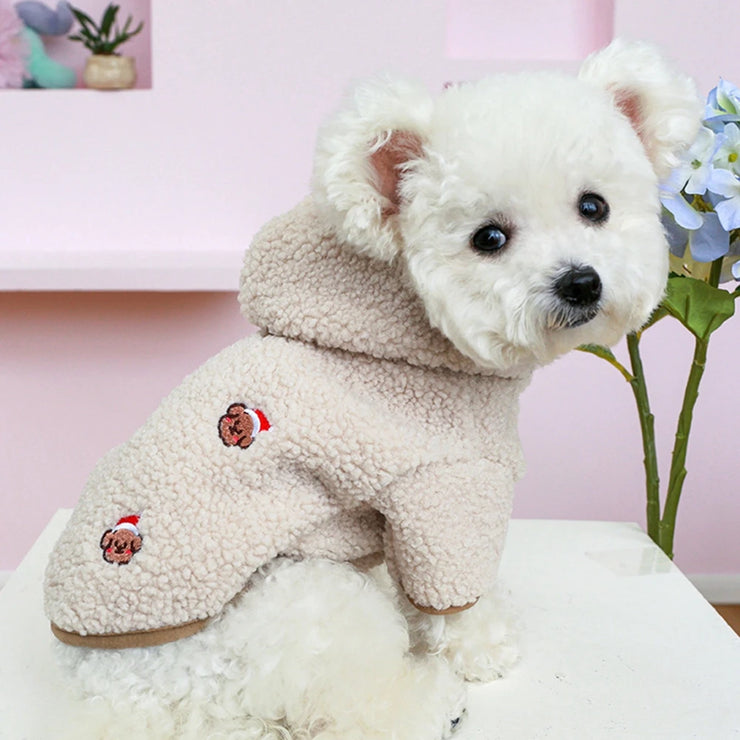 Winter Dog Cat Coat Warm Fleece Pet Clothes Hooded Coat Down Jacket Puppy Pet Clothing for Dogs Chihuahua Yorkie Pug Outfits