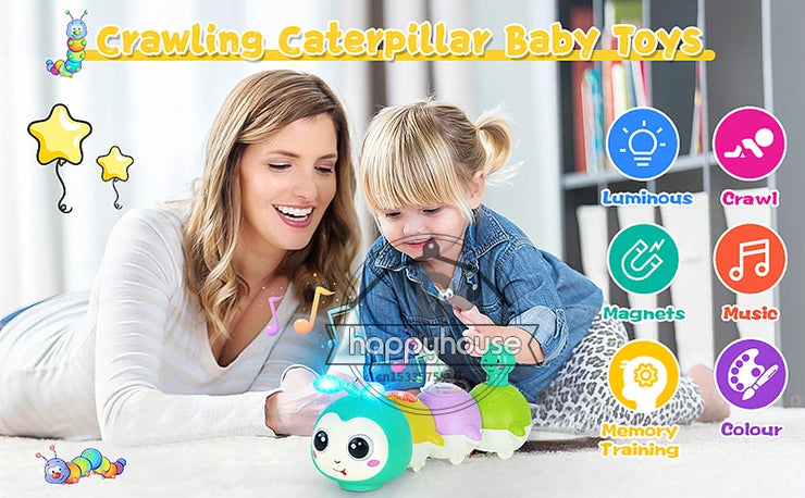 Crawling Baby Toys 6 to 12 Months Toddler Light up Musical Toys Baby Toys 7 8 9 12 Months Early Educational Toys for Infant Toys