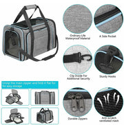Pet Carriers Backpack Portable Breathable Foldable Shoulder Bag Cat Dog Carrier Bags Outgoing Travel Pets Handbag Transport Bag