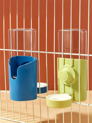 Water Dispenser Pet Automatic Pet Feeder Hanging Bowl Water Bottle Food Container Dispenser for Puppy Cats Rabbit Guinea Pig