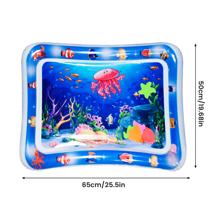 Water Sensory Play Mat Toy Thickened Inflatable Water Mat For Cat And Dog Water Sensor Mat Water Sensory Playmat With Fish Sea