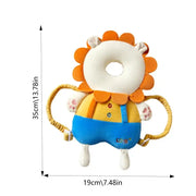 Cartoon Baby Head Protection Pillow - Breathable anti fall hat suitable for young Kids Learn Walk Back Cushion head protection