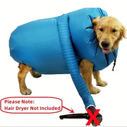 Dogs Hair Dryer Blow Bag Pet Dry Bag Folding Grooming Portable Pet Drying Bag Quick Drying Dog Cleaner Cat Dog Bath Brush