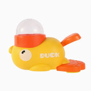 Yellow Rubber Duck-Shaped Interactive Feeder for Dogs and Cats: A Treat Dispensing Puzzle Toy Designed for Pet Training