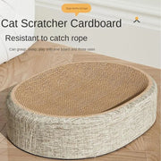 Cat Scratcher Cat Scratch Bed Sturdy Scratcher Pad Oval Cat Scratch Pad Bowl Nest Multifunctional Pet Sleeping Mat for Indoor