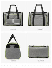 Pet Bag 1PC Cats and Dogs Chest Breathable Folding Portable Trolley Double Shoulder Handheld Crossbody Outdoor Bag Pet Products