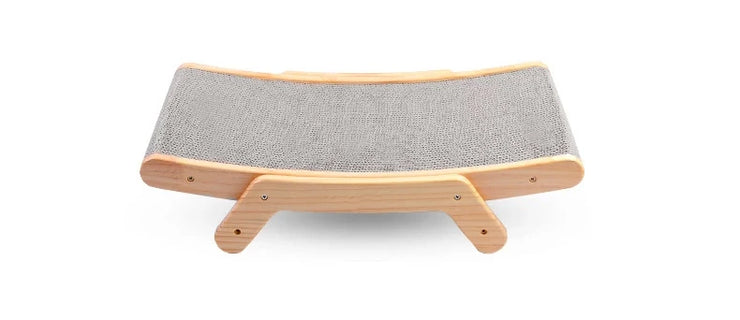 Cat Scratcher Board Wooden Frame Detachable Scrapers Bed 3 In 1 Scratching Post Anti-Scratch Toys Training Grinding Claw Cats