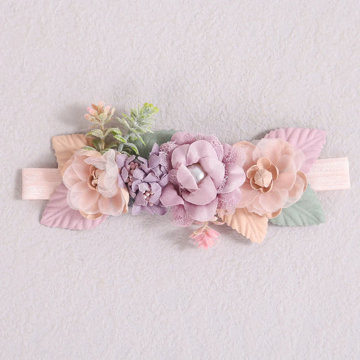 Baby Headbands for Toddlers Infant Beautiful Artificial Flowers Hair Bands for Baby Girls Sweet Cute Head Bands Hair Accessories
