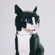 1710Pcs Tuxedo Cat Building Blocks Bricks Creative Cartoon Animal Assembly Toy Diy Educational Puzzle Christmas Gifts