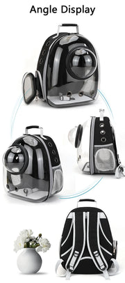 Pet Cat Carrying Bag Space Pet Backpacks Breathable Portable Transparent Backpack Puppy Dog Transport Carrier Space Capsule Bags