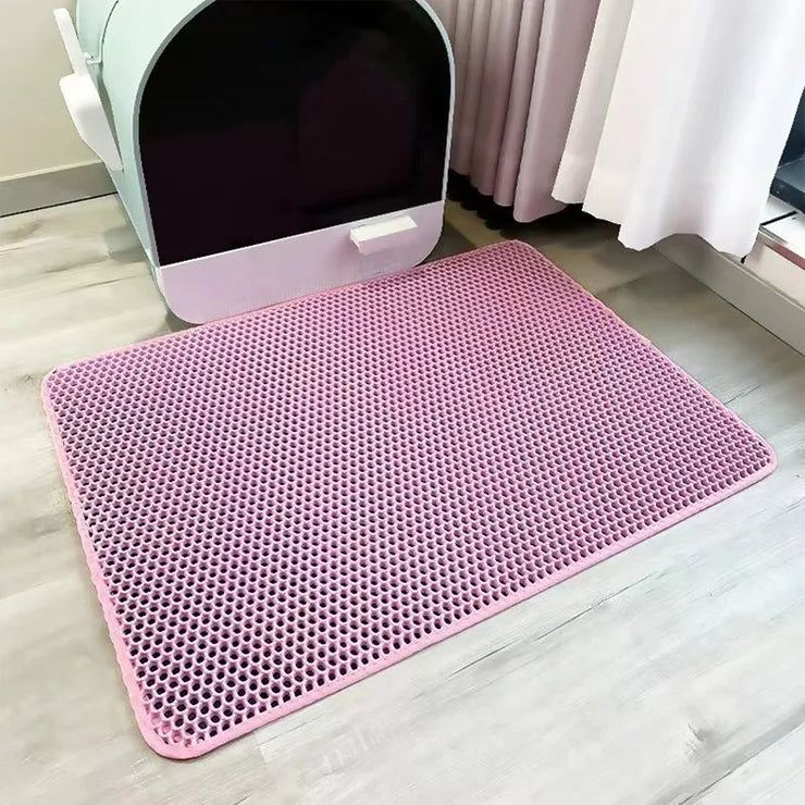 EVA Double Layer Cat Litter Pad Waterproof Non-slip Sand Basin Filter Kitten Dog Washable Easy Cleaning Pet Accessories