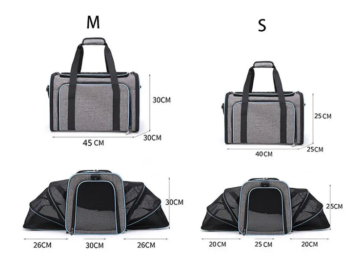 Pet Carriers Backpack Portable Breathable Foldable Shoulder Bag Cat Dog Carrier Bags Outgoing Travel Pets Handbag Transport Bag