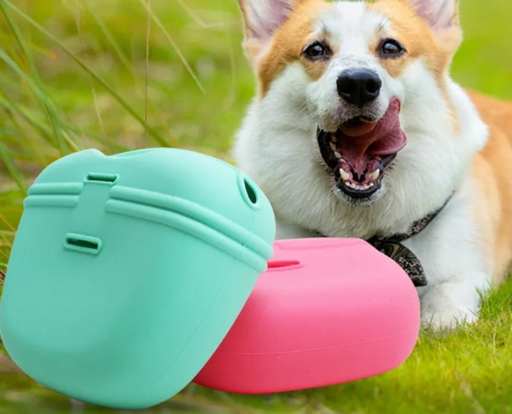 Pet Feeding Bag Training Dog Food Pocket Portable Silicone Snack Pouch Outdoor Walking Dogs Hanging Style Waistpack Pet Products