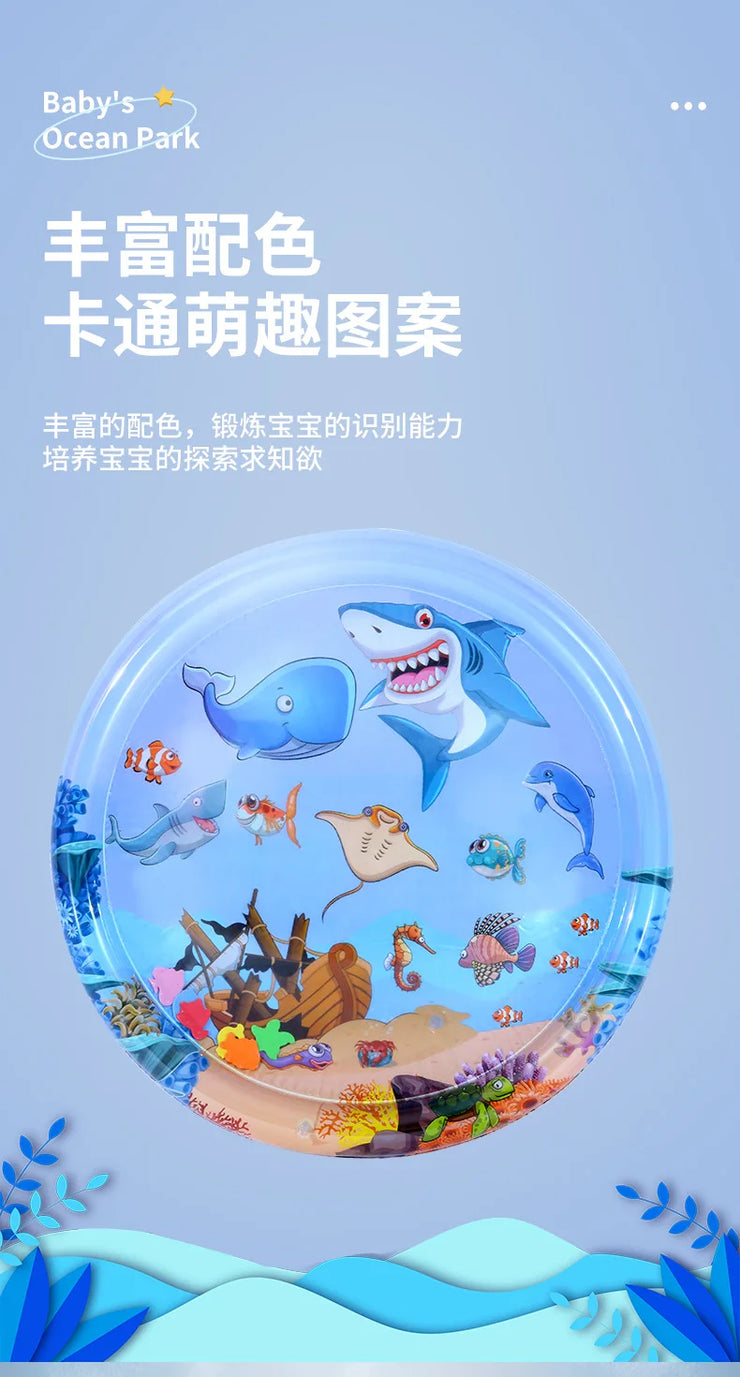 Pet Water Filled Ice Mat Summer Cat and Dog Nest Climbing Mats Water Bed Scratch Resistant Large Thickened Tapping Water Mat Toy
