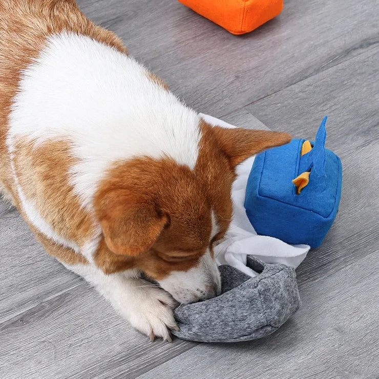 Interactive Treat, Feeder, Pet Toys, Nosework Training, Sniffing,Tissue Box Snuffle Toy for Cats Dogs