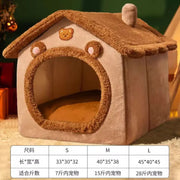 Foldable Pet House Removable Washable Cat House Puppy Cave Sofa Pet Bed House for Extra Small Dogs and Small and Medium Cats2024